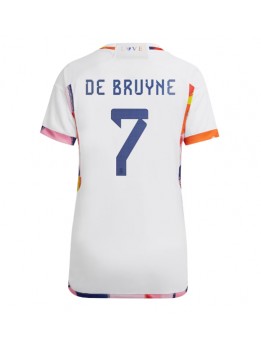 Belgien Kevin De Bruyne #7 Replika Borta Kläder Dam VM 2022 Kortärmad